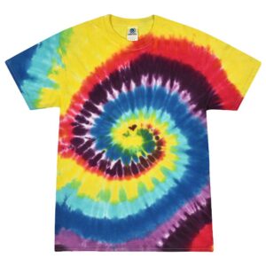 Men's Multi-color Tie-Dyed Shirt